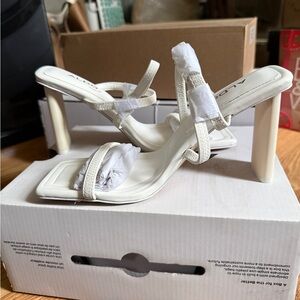 Aldo Cream Strappy Heels